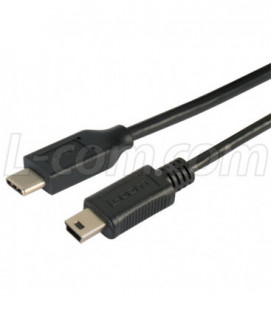 USB 2.0 Type C to Mini B Straight Connection 3 Meter