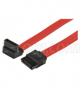 SATA Cable, Straight/Right Angle, 0.5m