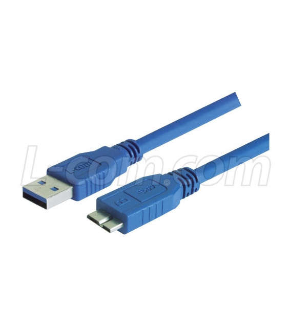 USB 3.0 Cable Type A - Micro B, 0.3m