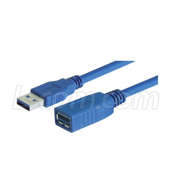 USB 3.0 Cable Type A Male/Female Extension, 0.75M