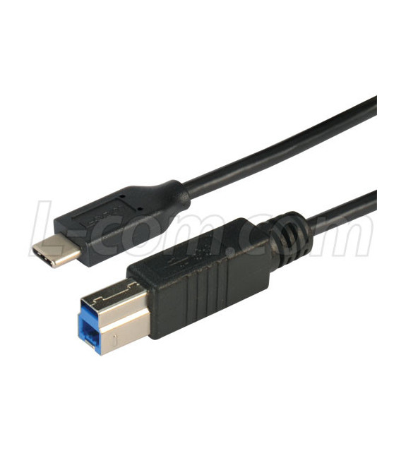 USB 3.0 Type C to Type B Straight Connection 1 Meter