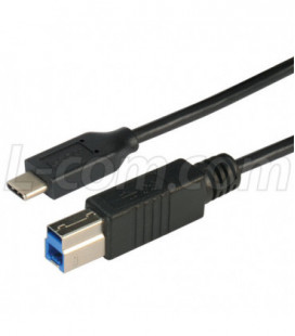 USB 3.0 Type C to Type B Straight Connection 1 Meter