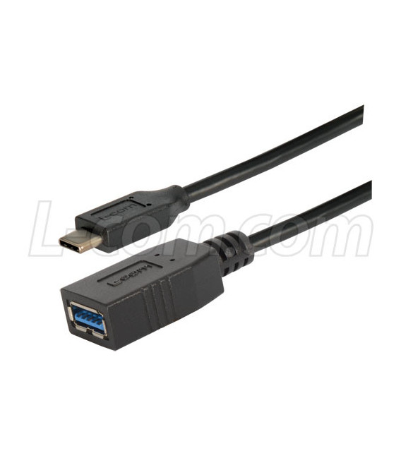 USB 3.0 Type C male to Type A female 3M