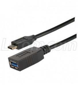 USB 3.0 Type C male to Type A female 3 ft