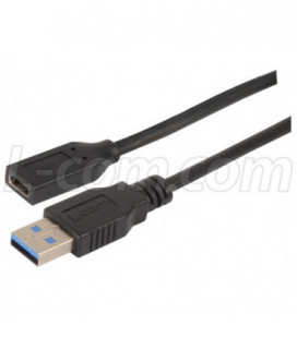 USB 3.0 Cables Type C female to Type A male 3 ft