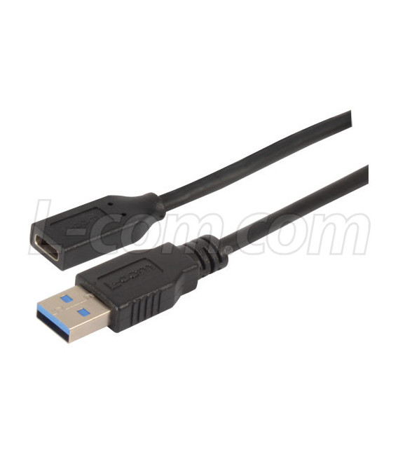 USB 3.0 Cables Type C female to Type A male 2M