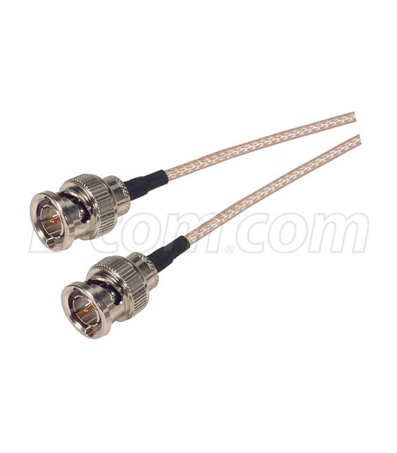 RG179 Coaxial Cable, BNC Male/Male 15.0 ft