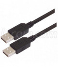 Black Premium USB Cable Type A - A Cable, 5.0m
