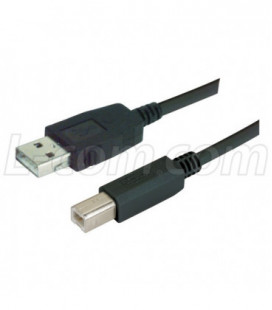 USB Cable Assembly, Latching A / Standard B 5.0m