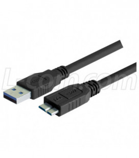 LSZH USB 3.0 Cable Type A - Micro B, 0.5m