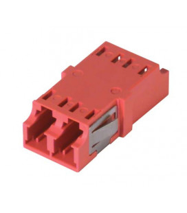 LC Duplex MM/SM Keyed Coupler Red