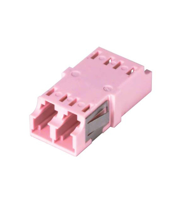 LC Duplex MM/SM Keyed Coupler Pink