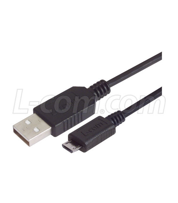 Premium USB Cable Type A - Micro B 5 Position, 0.75m
