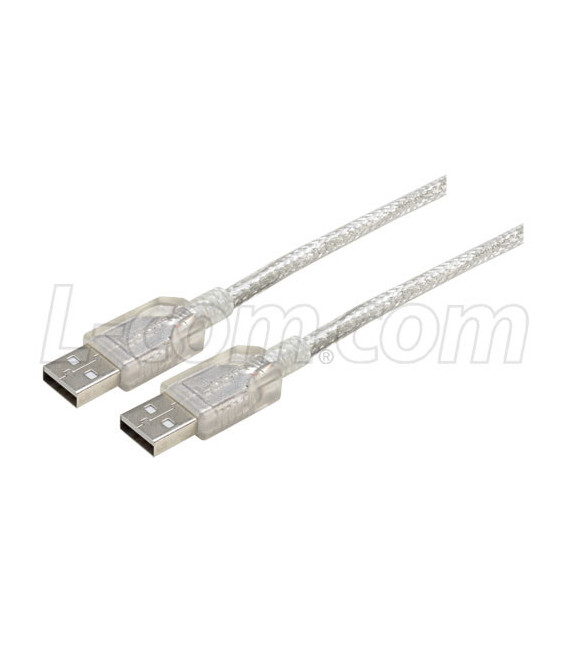 Clear Jacket Premium USB Cable Type A - A Cable, 1.0m