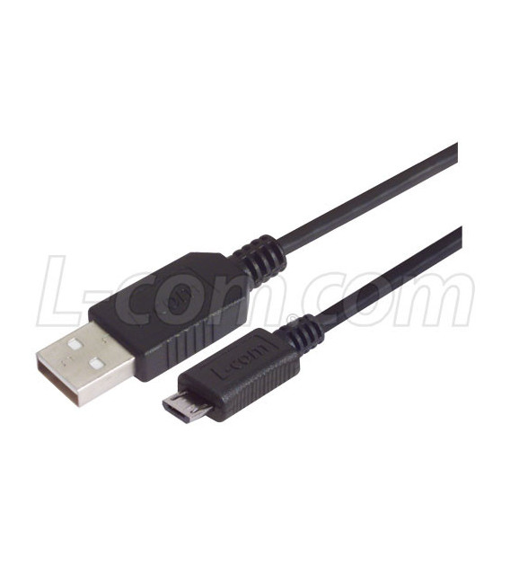 LSZH USB Cable, Type A - Micro B 5 Position 1 Meter
