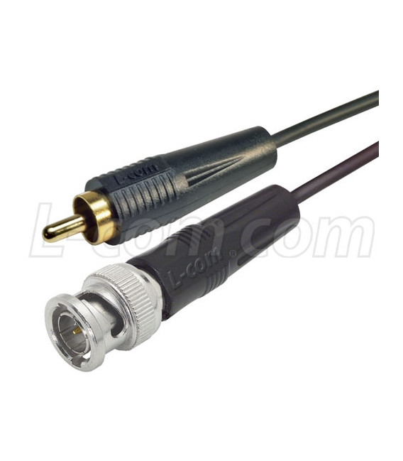 ThinLine Coaxial Cable RCA Male/ BNC Male 1.0 ft