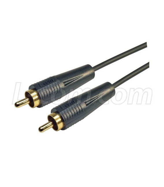 ThinLine Coaxial Cable RCA Male/Male 25.0 ft