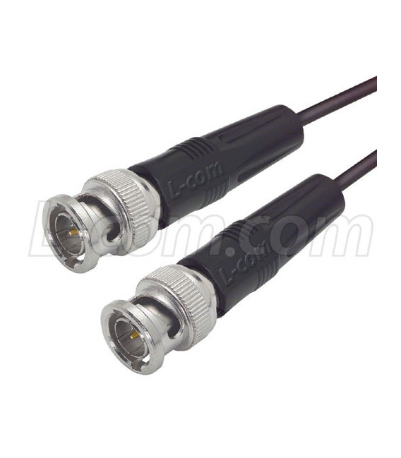 ThinLine Coaxial Cable BNC Male / Male, 2.5 ft