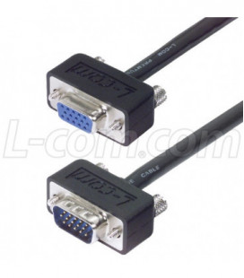 Super Thin SVGA Cable, HD15 Male / Female, 15.0 ft
