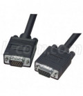 Premium SVGA Extension Cable, HD15 Male / Female, Black 10.0 ft