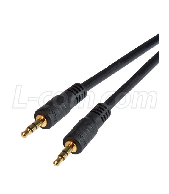 Stereo Audio Cable, Male / Male, 5.0 ft