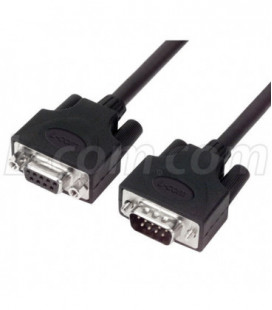 LSZH D-Sub Cable, DB9 Male / DB9 Female, 1.0 ft