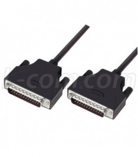 LSZH D-Sub Cable, DB25 Male / DB25 Male, 50.0ft