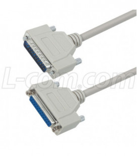 Deluxe Null Modem Reverser Cable, DB25 Male / Female, 10.0 ft