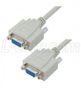 Deluxe Null Modem Reverser Cable, DB9 Female / Female, 10.0 ft