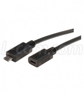 Premium USB Cable- Micro B Male/Female, 3.0m