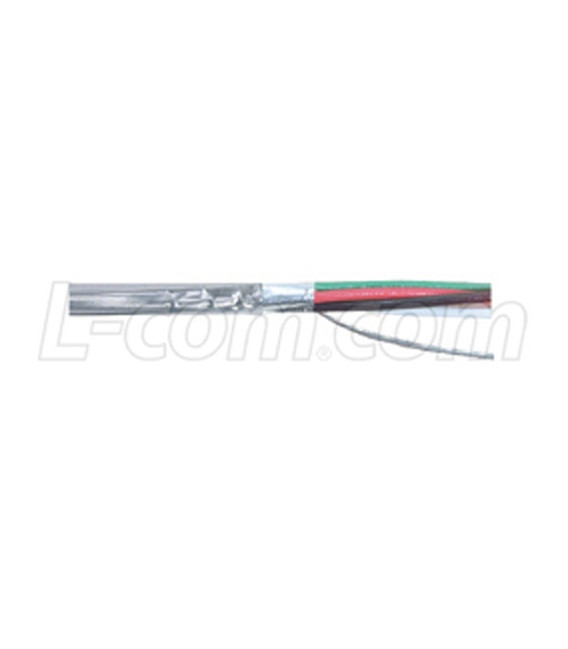 4 Conductor 24 AWG Plenum Bulk Cable, 500 ft. Spool