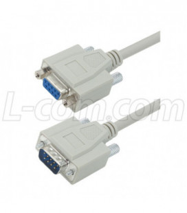 Deluxe Null Modem Standard Cable, DB9 Male / Female, 5.0 ft