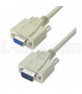 Reversible Hardware Molded D-Sub Cable, DB9 Male / Female, 10.0 f