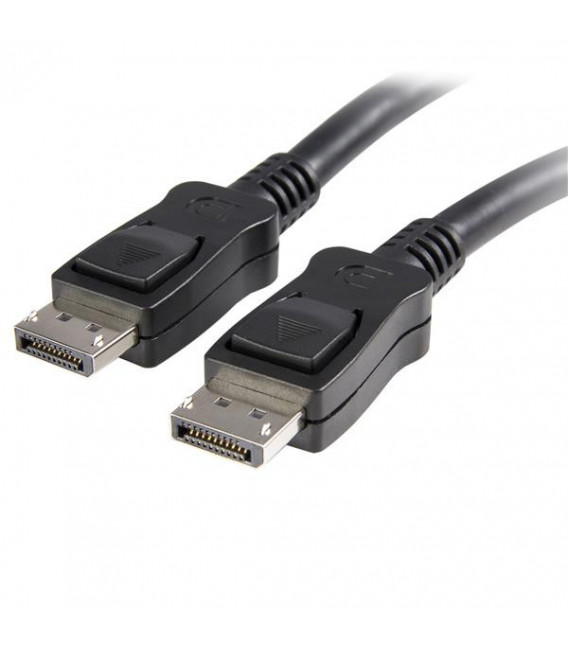 Cable de 30cm DisplayPort 4k con Cierres Pestillos - Macho a Macho