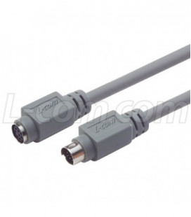 Economy Molded Cable, Mini DIN 8 Male/Female 25.0 ft