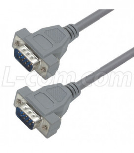 Economy Molded D-Sub Cable, DB9 Male / Male, 10.0 ft