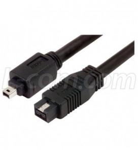 IEEE-1394b Firewire Cable, Type B - Type 2, 2.0m