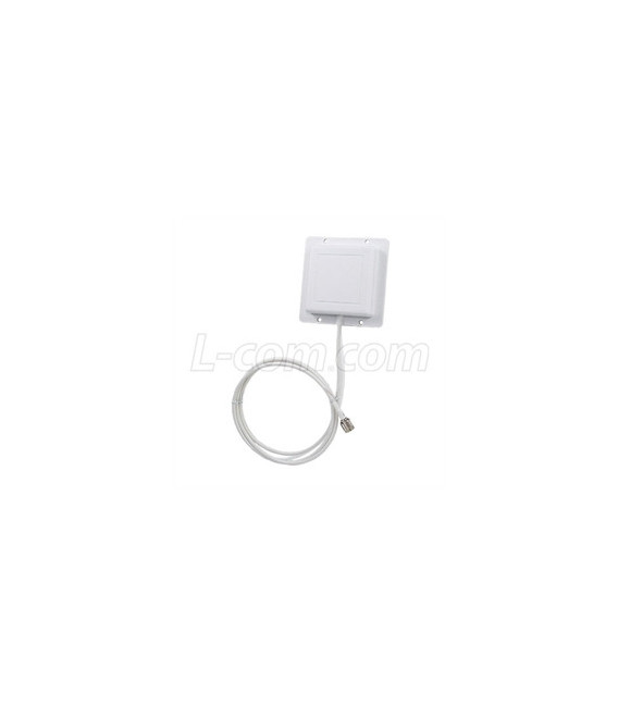 2.4 GHz 8 dBi Flat Patch Antenna - 4ft RP-SMA Plug Connector
