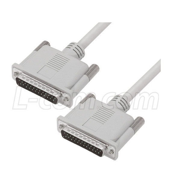 IEEE-1284 Molded Cable, DB25M / DB25M, 10.0m