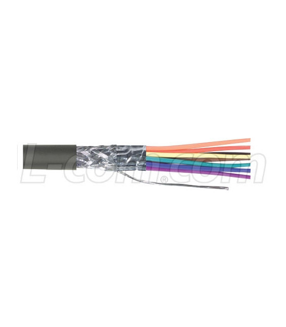 9 Conductor 20 AWG Double Shielded Bulk Cable, 1000.0 feet