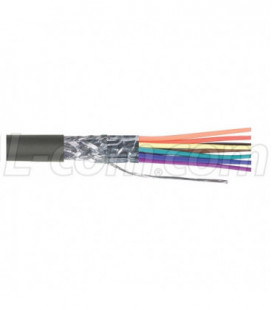 9 Conductor 20 AWG Double Shielded Bulk Cable, 1000.0 feet