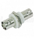 Coaxial Adapter, BNC Bulkhead, Insulated Ground