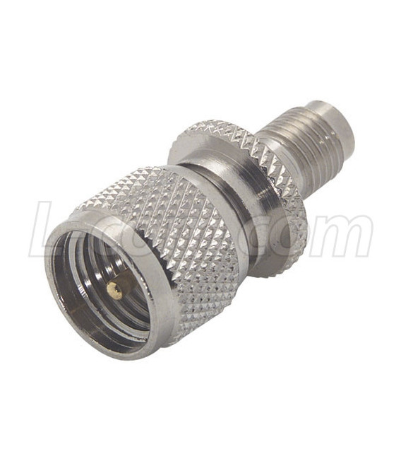 Coaxial Adapter, SMA Female / Mini-UHF Male