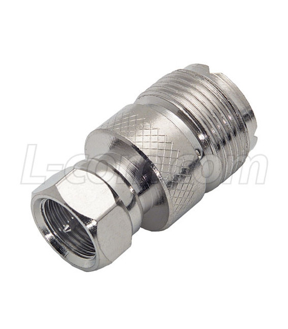 Coaxial Adapter, F-Male / UHF Female