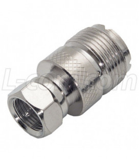 Coaxial Adapter, F-Male / UHF Female