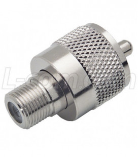 Coaxial Adapter, F-Female / UHF Male (PL259)