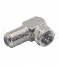 Coaxial Adapter, F Female / F Male, Right Angle