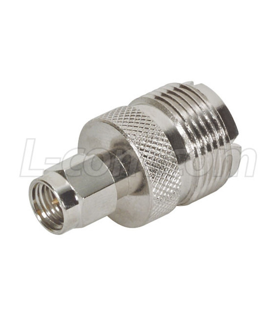 Coaxial Adapter, SMA Male / UHF Female