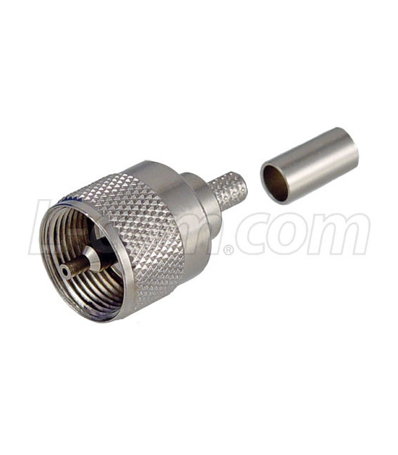 UHF Male Crimp (Type PL259) for RG58, 195-Series Cable