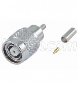 RP-TNC Crimp Plug for RG316/174/188, 100-Series Cable